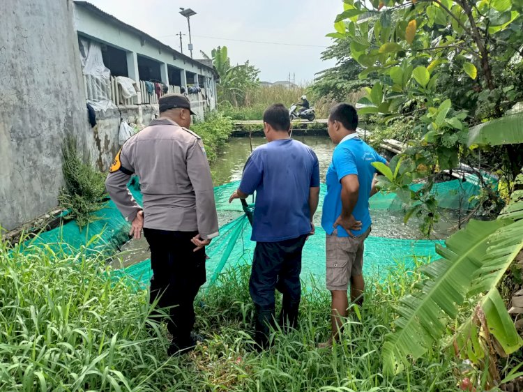 Polsek Gedangan Tinjau Budidaya Ikan Lele di P2B Bumdes Wedi Dukung Program Ketahanan Pangan